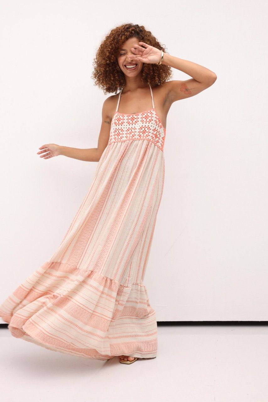 SB2102 - Cotton Linen Long Dress