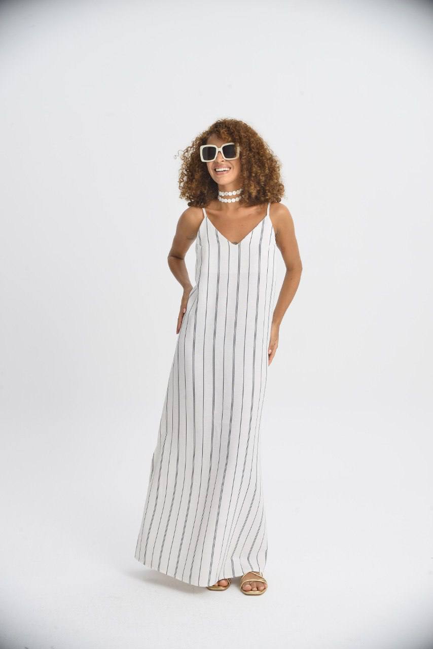 SB2100 - Vertical Striped Dress