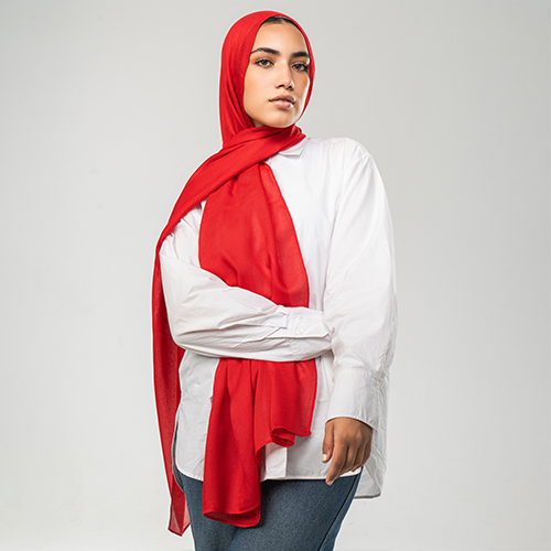 SS1180 - Candy Red Soft Shash Scarf