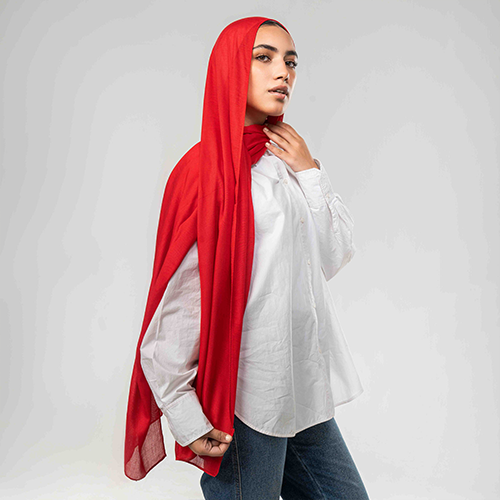 SS1180 - Candy Red Soft Shash Scarf